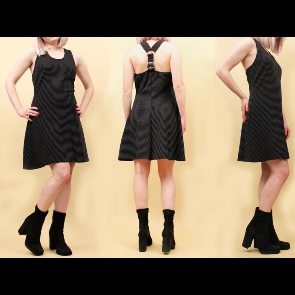 Black with white stripe Dress